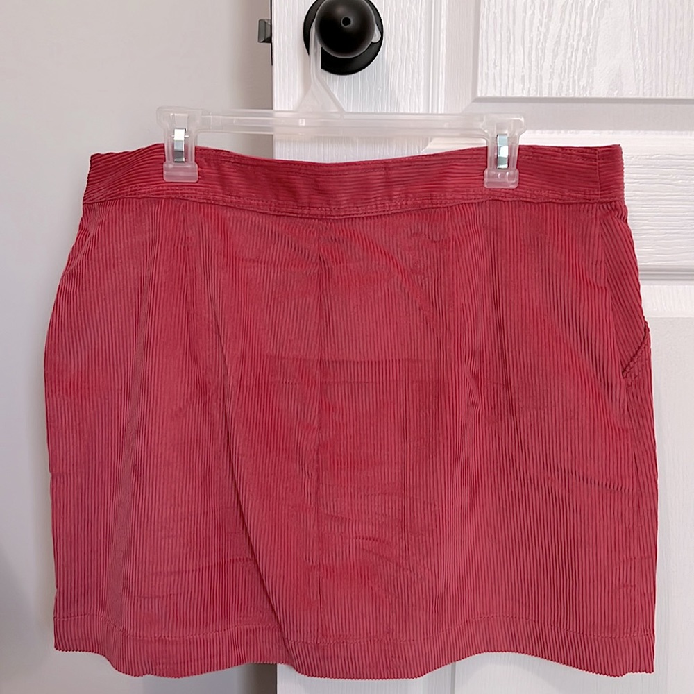 NWT Gap Barbie Pink Zip Up Corduroy Mini Skirt - Picture 9 of 9
